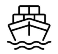 ship on the water icon